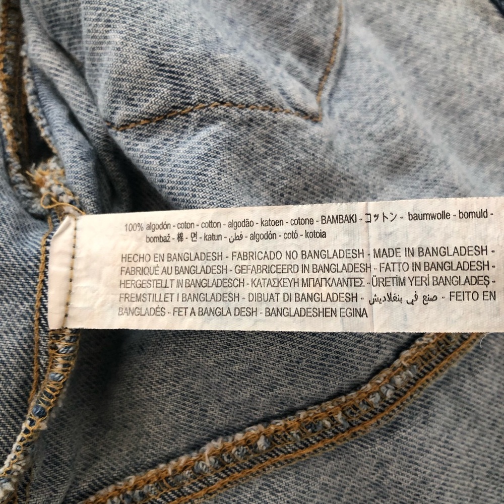 Girls Zara Denim Overshirt Shacket Jacket Shirt with Pocket size 8-9 - Picture 9 of 9